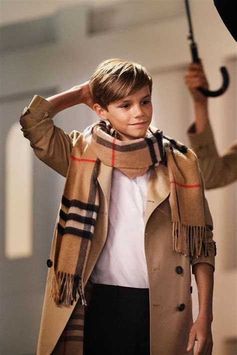 Beckham for Burberry: Romeo Beckham introduces .